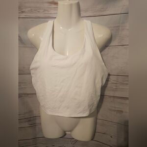 Athleta A-C Ultimate Crop Top White XL Medium Support SuperSonic Fabric Lot Of 2